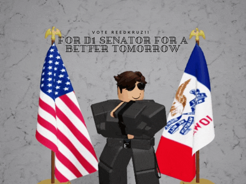 a poster that says for d1 senator for a better tomorrow on it