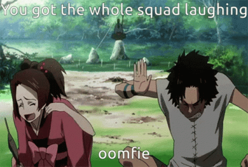 You Got The Whole Squad Laughing Oomfie GIF - You Got The Whole Squad Laughing Oomfie Samurai Champloo GIFs