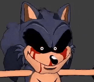 a cartoon character with a bloody face and the words `` crack '' written above it .