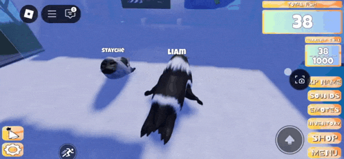 a screenshot of a video game with the name liam on the screen