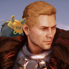a close up of a man 's face with a stuffed animal on his shoulder that says wpb on it