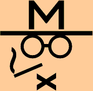 a cartoon of a man with glasses and a cigarette
