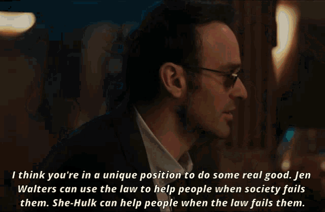 a man in a suit and sunglasses says " i think you 're in a unique position "