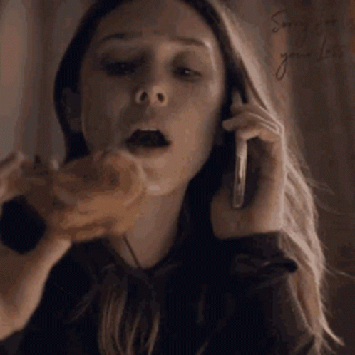 On Phone Eating GIF - On Phone Eating Bread GIFs