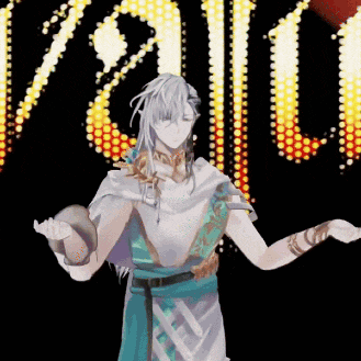 a cartoon character is standing in front of a sign that says ' apollo ' on it