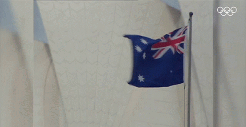 Flag In The Wind Australia GIF - Flag In The Wind Australia Australian Flag GIFs