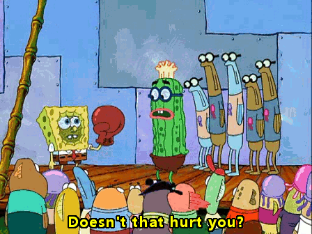 Spongebob Punch In The Face GIF - Spongebob Punch In The Face Doesn'T That Hurt You GIFs