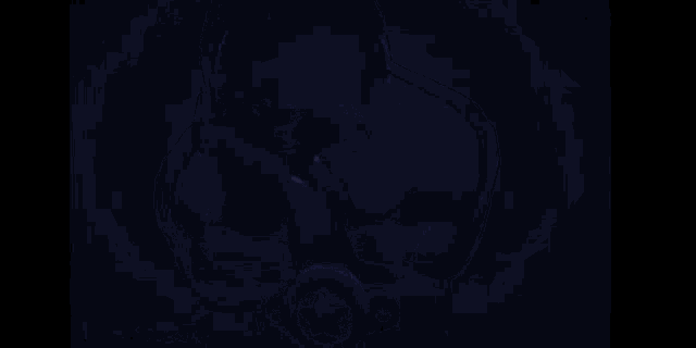 a cartoon character is covering his face with his hands in the dark .