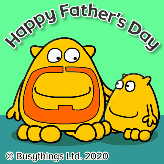 a happy father 's day greeting card from busythings ltd.