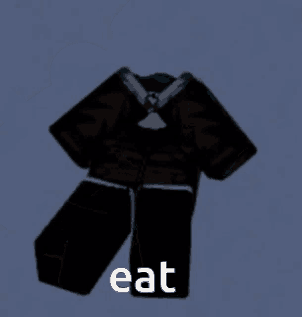 a silhouette of a person with the word eat in white letters