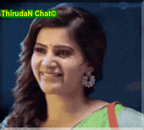 a picture of a woman with the words thiruda n chat on top of her