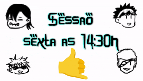sessao sexta as 14:30h is displayed on a white background