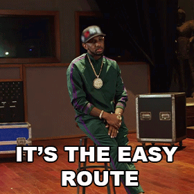 Its The Easy Route Fabolous GIF - Its The Easy Route Fabolous The Easy Way Out GIFs