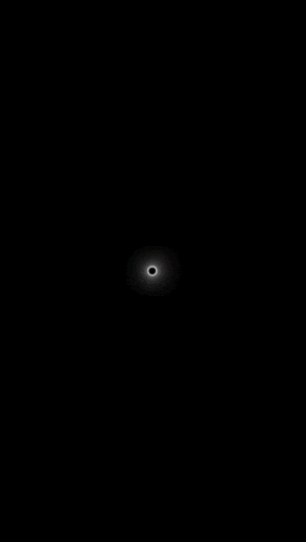 a white circle with a black circle in the middle