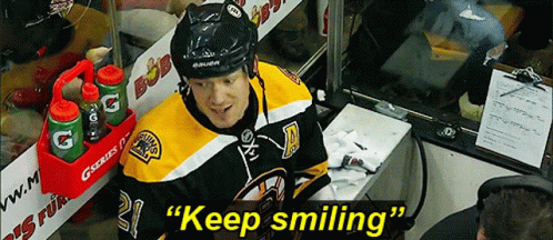 Boston Bruins Keep Smiling GIF - Boston Bruins Keep Smiling Keep On Smiling GIFs