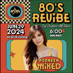 a poster for 80 's revibe shows a woman