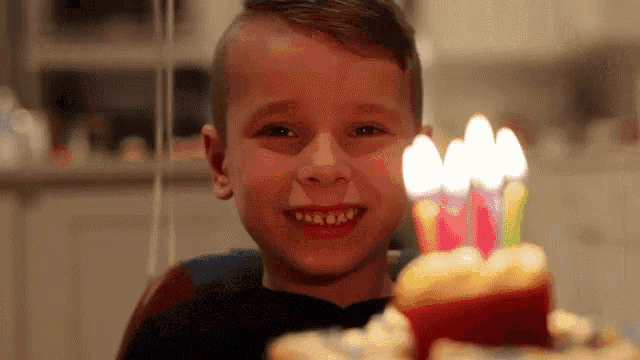 Blowing The Candle Carson Crosby GIF - Blowing The Candle Carson Crosby Claire And The Crosbys GIFs