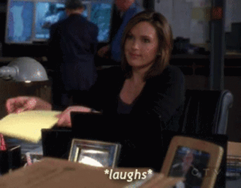 Laugh Law And Order Svu GIF - Laugh Law And Order Svu Olivia Benson GIFs