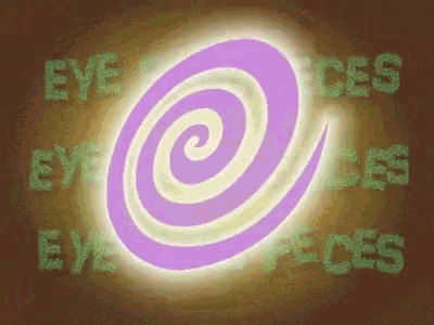 a purple and white swirl with the words eye exercises on it