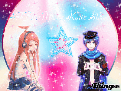 a picture of a girl and a boy with blingee written on the bottom right
