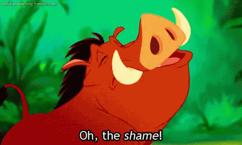 Oh, The Shame GIF - Negative Shame Lion King GIFs