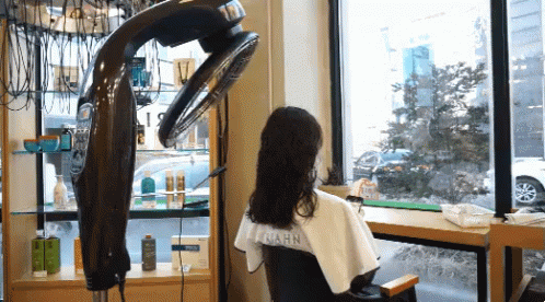 미용실 미장원 미용 관리 머리 헤어 기계 파마 GIF - Hair Salon Hair Beauty GIFs