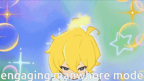 a cartoon of a girl with the words engaging manwhore mode above her
