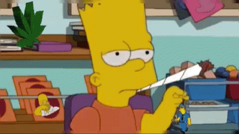 Bart Simpson Smoke GIF - Bart Simpson Smoke Spliff GIFs