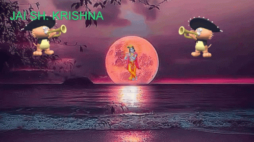 Jai Sh Krishna Trumpet GIF - Jai Sh Krishna Trumpet Nature GIFs