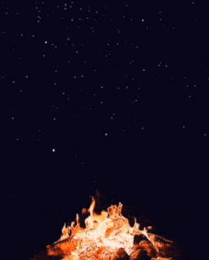a painting of a fire that looks like a explosion