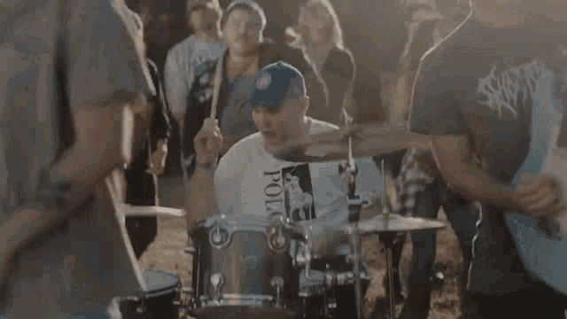 Drumming Brian Lada GIF - Drumming Brian Lada Belmont GIFs
