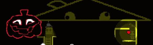 a pixel art of a pumpkin with the words " your taking too long "
