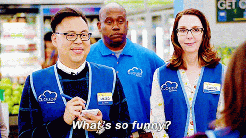 Superstore Whats So Funny GIF - Superstore Whats So Funny What Is Funny GIFs
