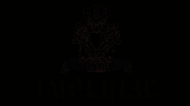 a logo for imperial with a heart and crown