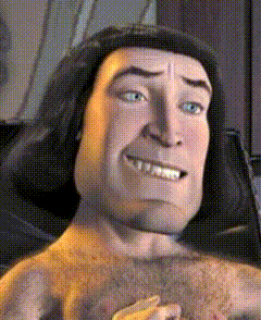 a cartoon character without a shirt is smiling and holding something
