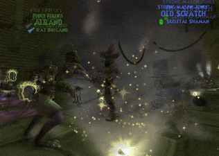 a screenshot of a video game with fiery felixs albano and rat brigand