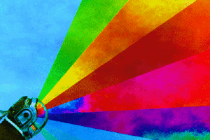 Rainbow Lazers GIF - Rainbow Daft Punk Colors GIFs