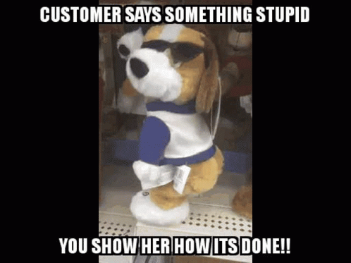 Toys Customer Does Something Stupid GIF - Toys Customer Does Something Stupid You Show Her How Its Done GIFs