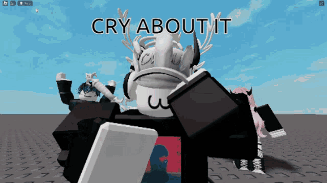 Cry About It Roblox Meme GIF - Cry About It Roblox Meme Fyp GIFs