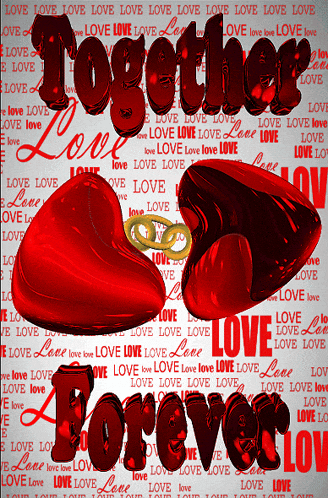 a poster that says together love forever