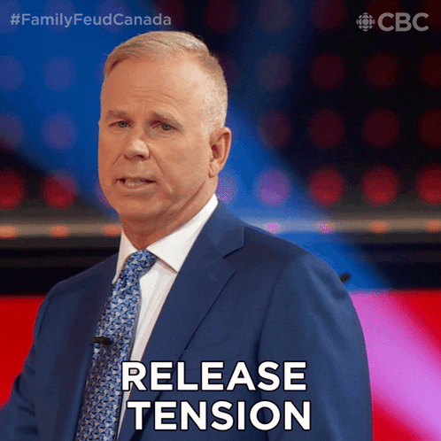 Release Tension Gerry Dee GIF - Release Tension Gerry Dee Family Feud Canada GIFs