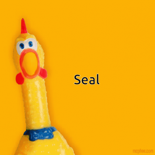Seal Central Rubber Chicken GIF - Seal Central Seal Rubber Chicken GIFs