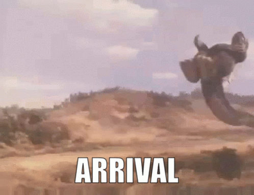 Arrival Godzilla GIF - Arrival Godzilla Flying Kick GIFs