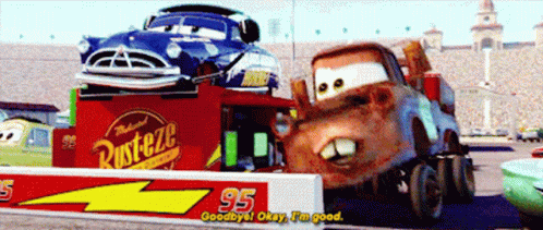 Cars Tow Mater GIF - Cars Tow Mater Goodbye GIFs