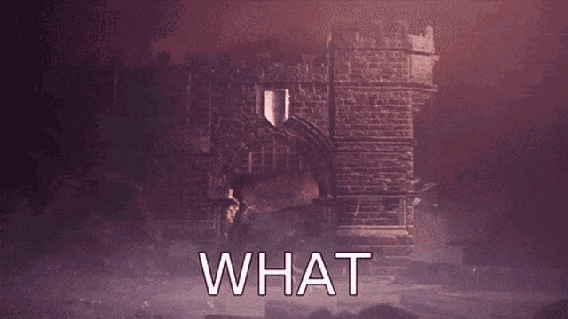 a video game character is fighting a monster and the words doing are visible in the background .