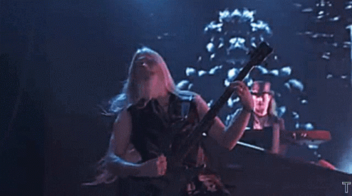 Nightwish Marko Hietala GIF - Nightwish Marko Hietala Playing Bass GIFs