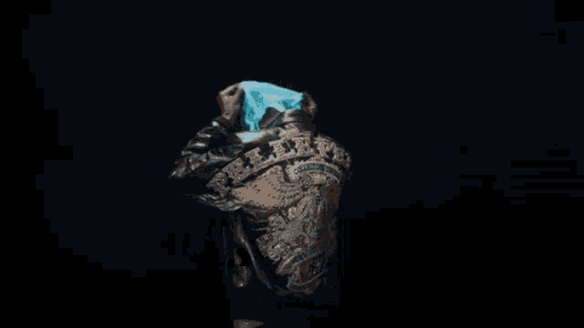 a person wearing a leather jacket with a eagle on the back