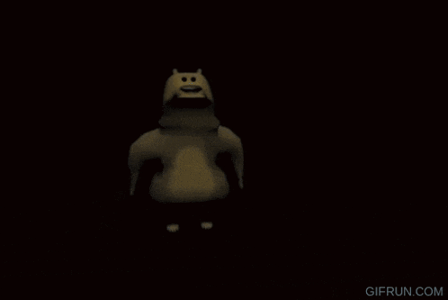 a gif from gifrun.com shows a cartoon character in a dark room