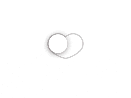 a pink heart with a white circle in the middle of it