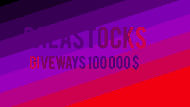 the word palastocks that is on a purple and red background